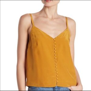 Madewell Women’s Button Down Tank Gold Size 0